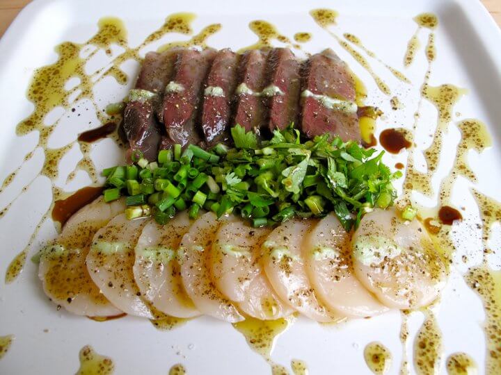 calbee with pakchii and wasabi sauce